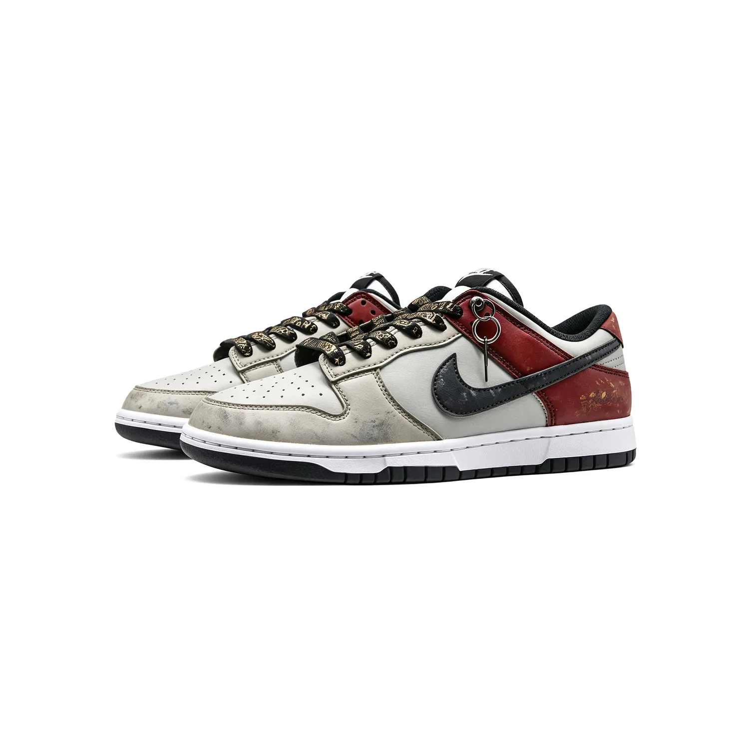 Детские кроссовки для скейтбординга с принтом Nike Dunk, White — фото 4