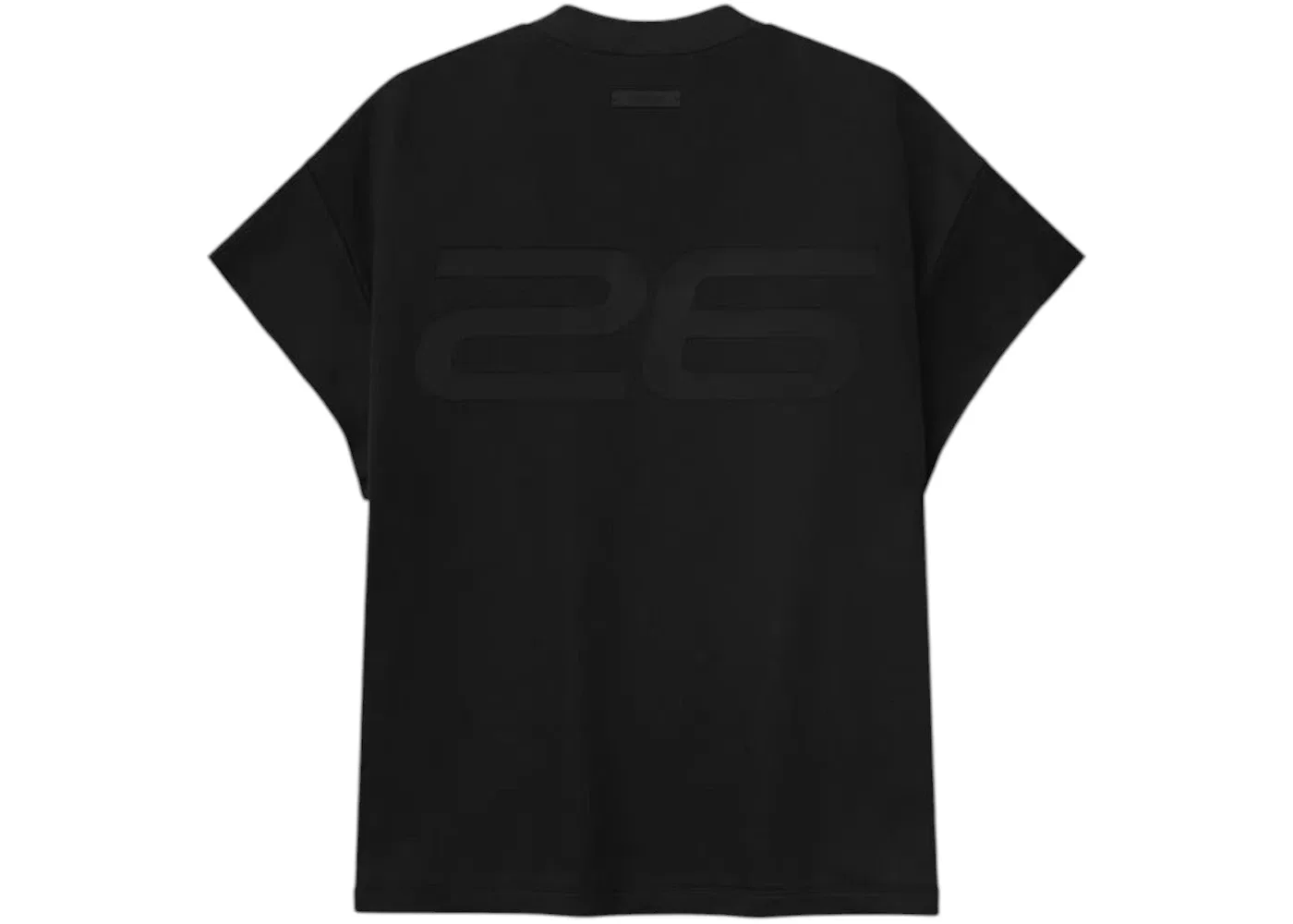 Мужская футболка с коротким рукавом Fear of God Essentials Satin Fleece 90's Muscle Tee, Vintage Black — фото 2