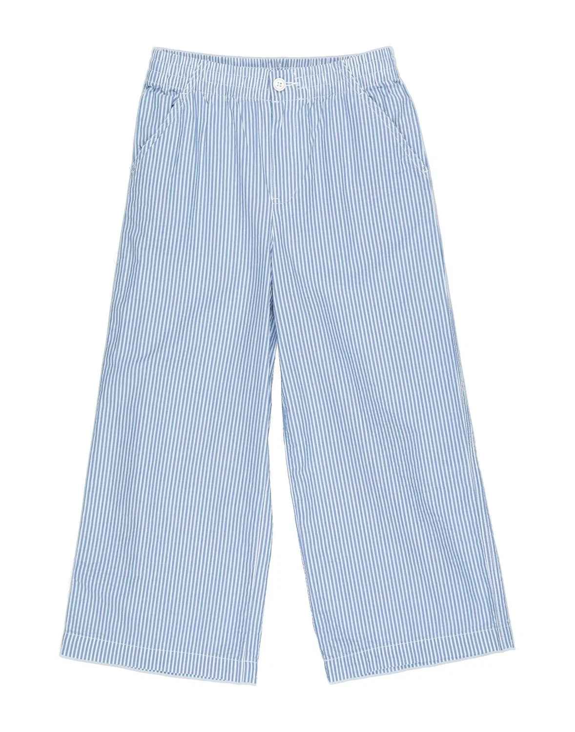 Детские брюки для девочек полосатые с логотипом Polo Prepster Seersucker Pant Polo Ralph Lauren, светло-синий