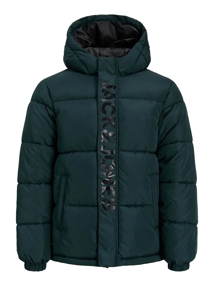 Детская зимняя куртка Jack & Jones Junior темно-зеленого цвета