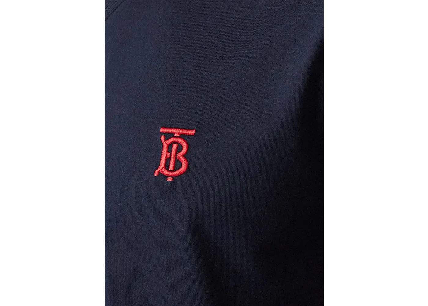 Мужская футболка с V-образным вырезом Monogram Motif Burberry, Navy/Red — фото 2