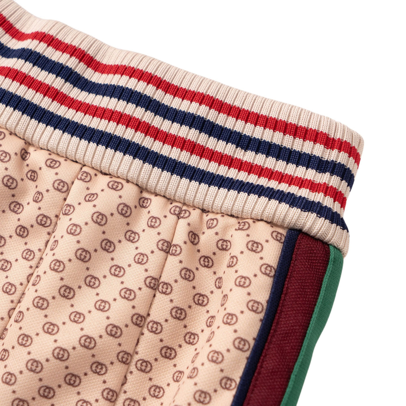 Юбка Gucci Interlocking G Print Pleated, бежевый — фото 4
