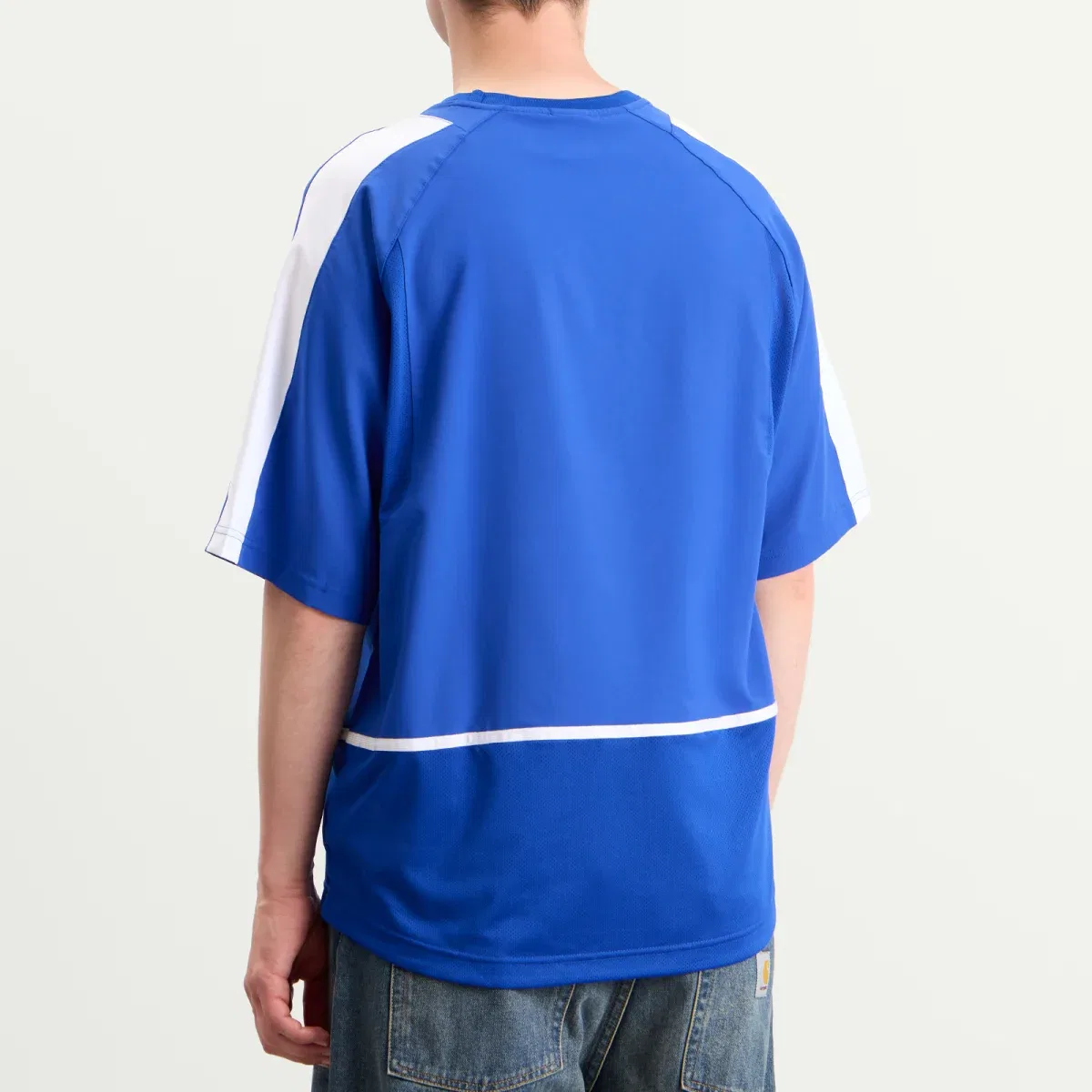 Футболка с длинным рукавом Ymh Football Jersey Nike, Old Royal White & Safety Orange — фото 3