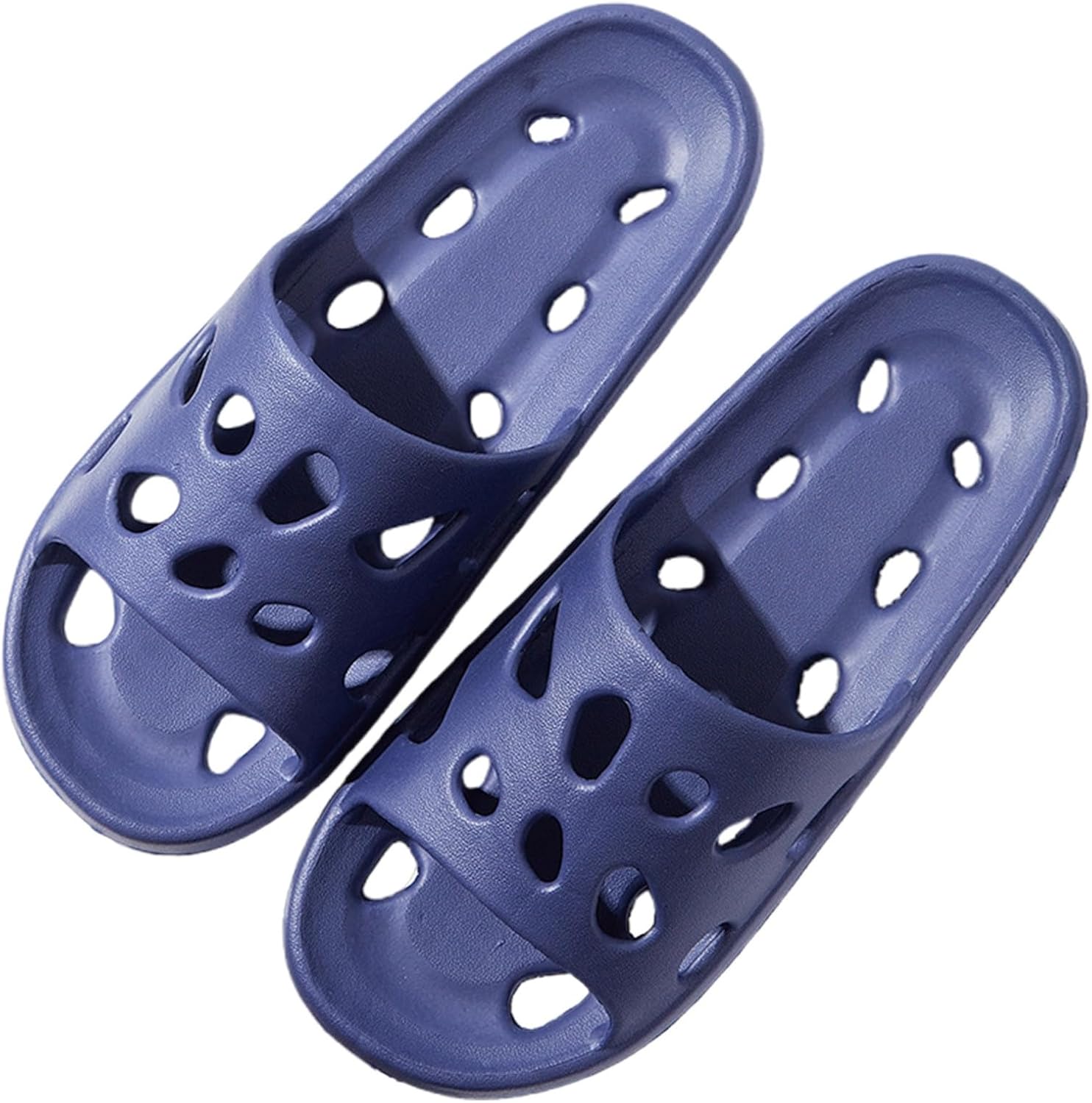 

Мужские водные тапочки с дышащей сеткой, слайд сандалии для улицы, душа, бассейна и пляжа, удобные и легкие Generic, темно-синий