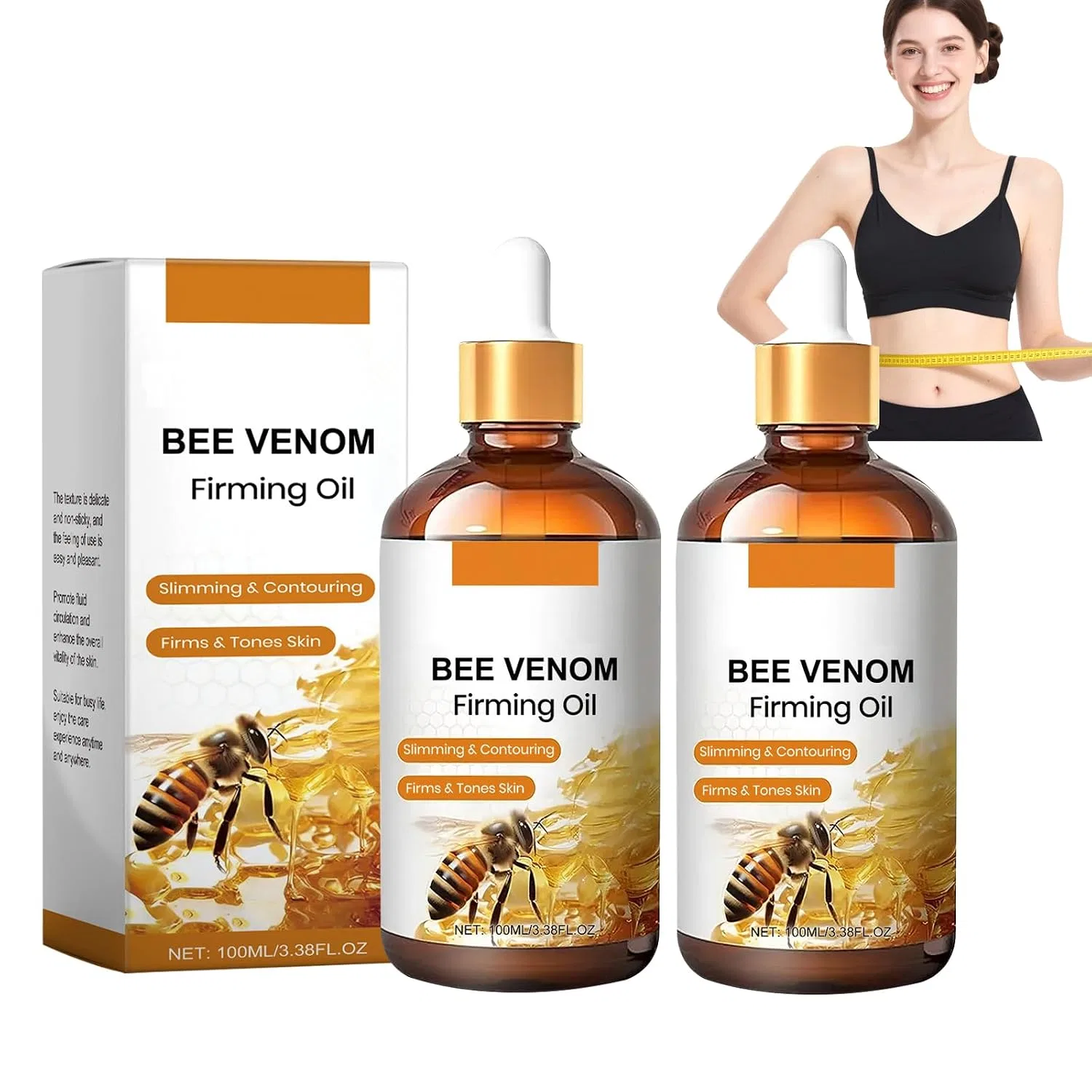 Фирминг масло с пчелиным ядом WRANBAO, 2 шт, 100 мл