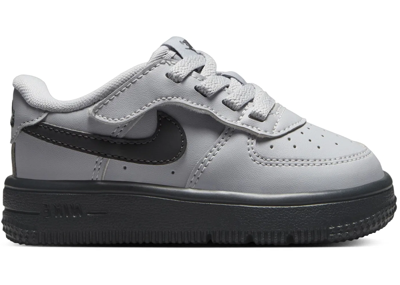 Детские кроссовки lifestyle Nike Force 1 Low EasyOn, Wolf Grey/Dark Smoke Grey