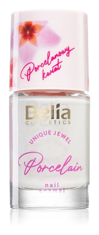 

Лак для ногтей 2 в 1 Delia Cosmetics Porcelain, оттенок 01 White 11 мл