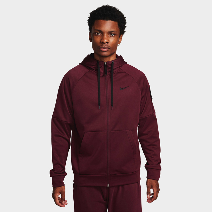 Толстовка Nike Therma-FIT Full-Zip Fitness, темно-красный