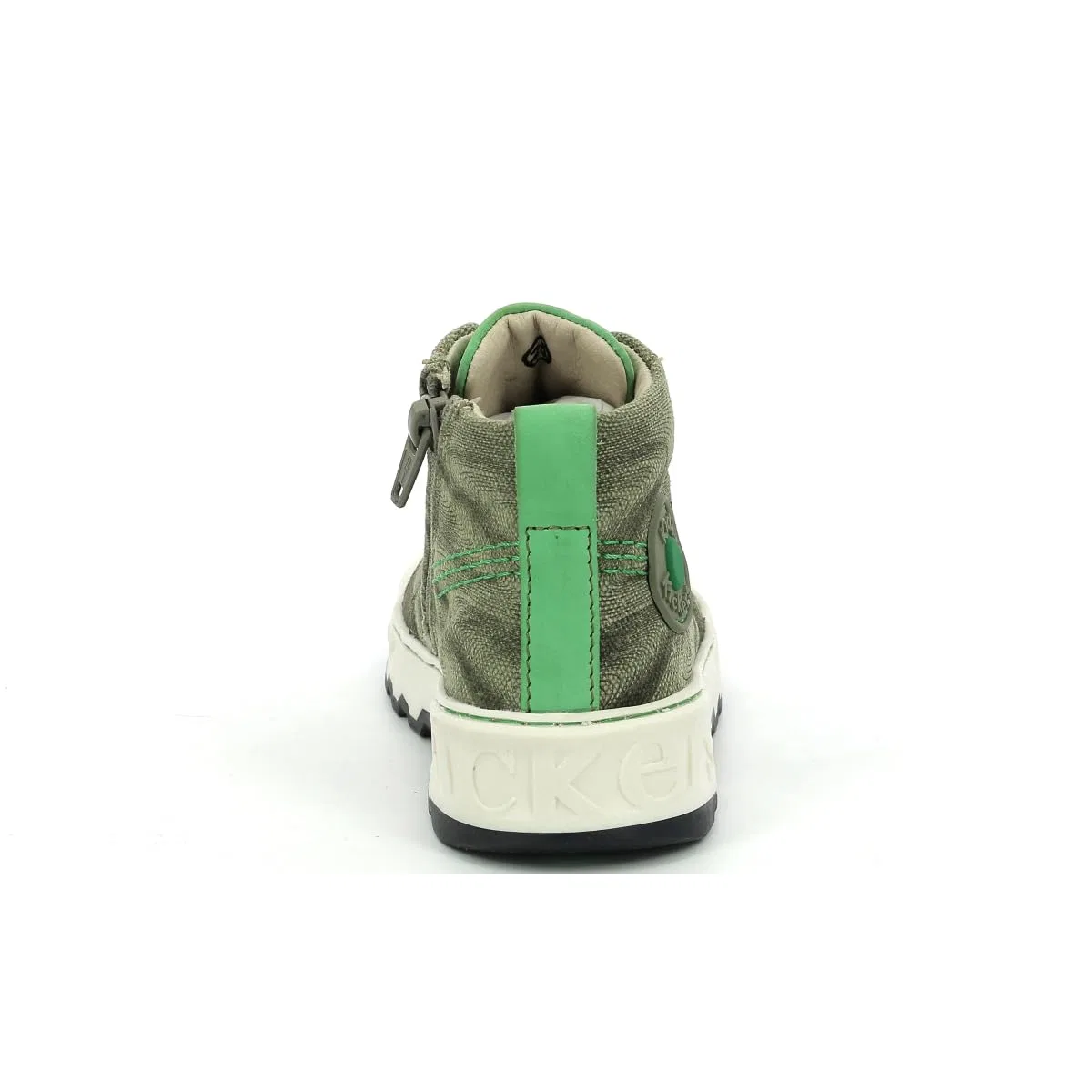 Детские кроссовки с принтом Kickrup Kickers, Colour Khaki Grey — фото 2