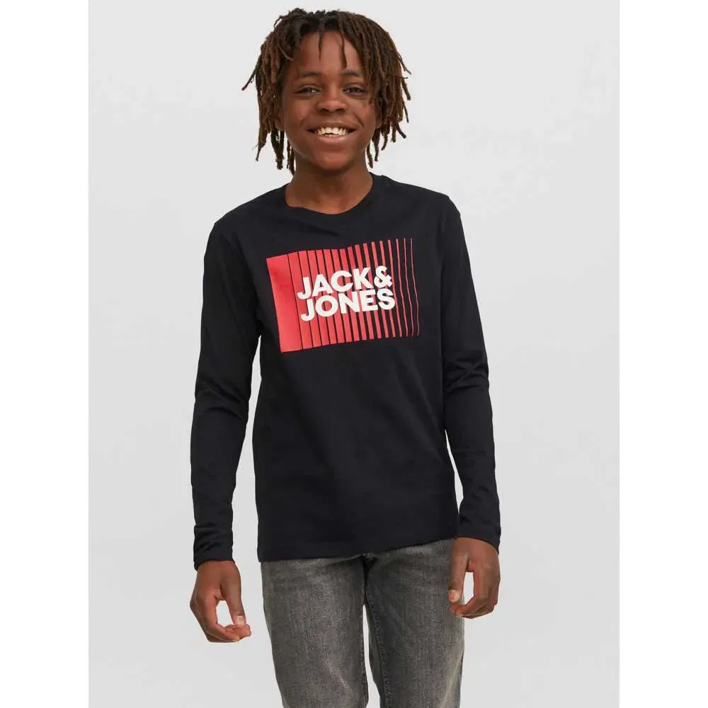 Детская футболка с длинным рукавом Corp Logo Play Jack & jones, Black