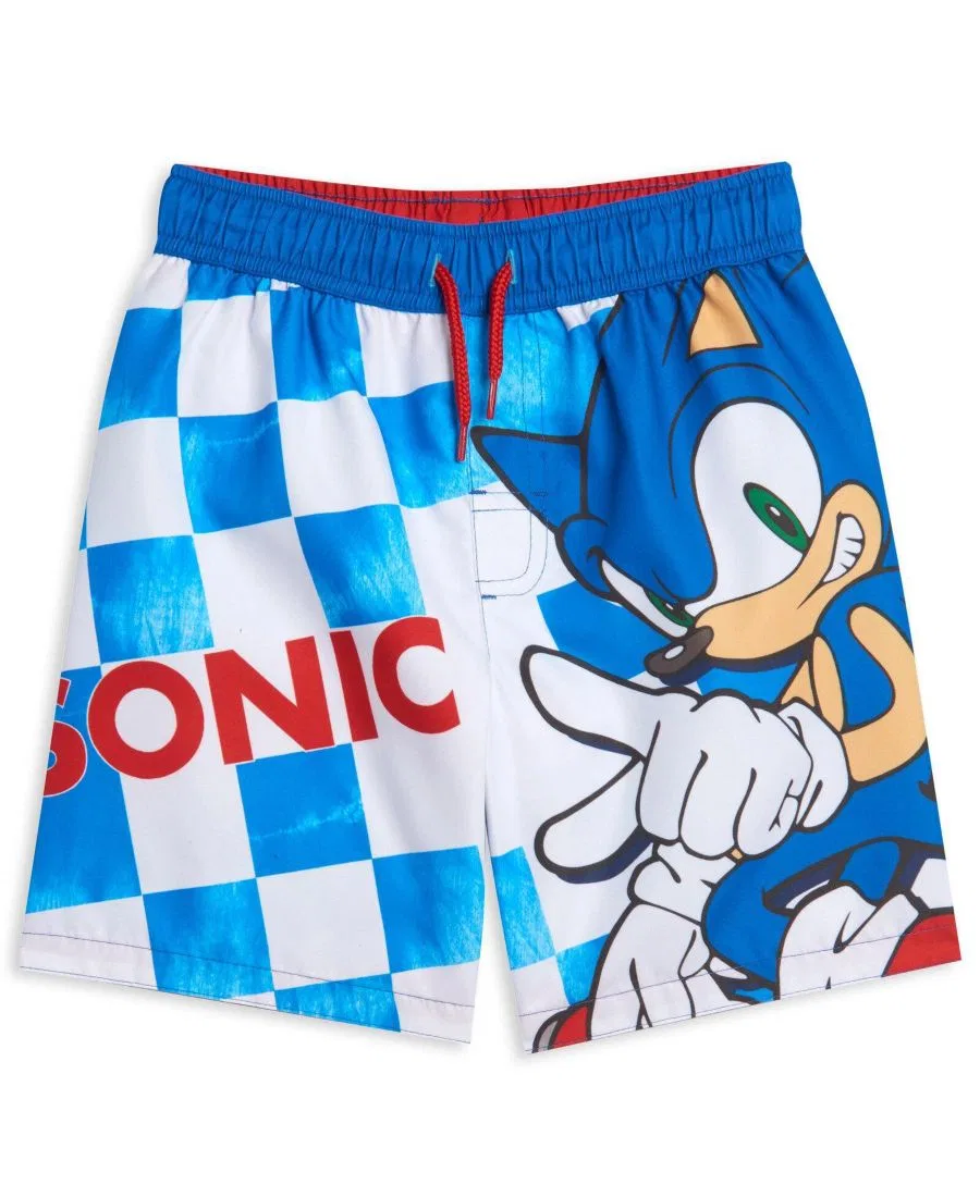 Плавки с принтом Sonic the Hedgehog, Sonic Checker Blue