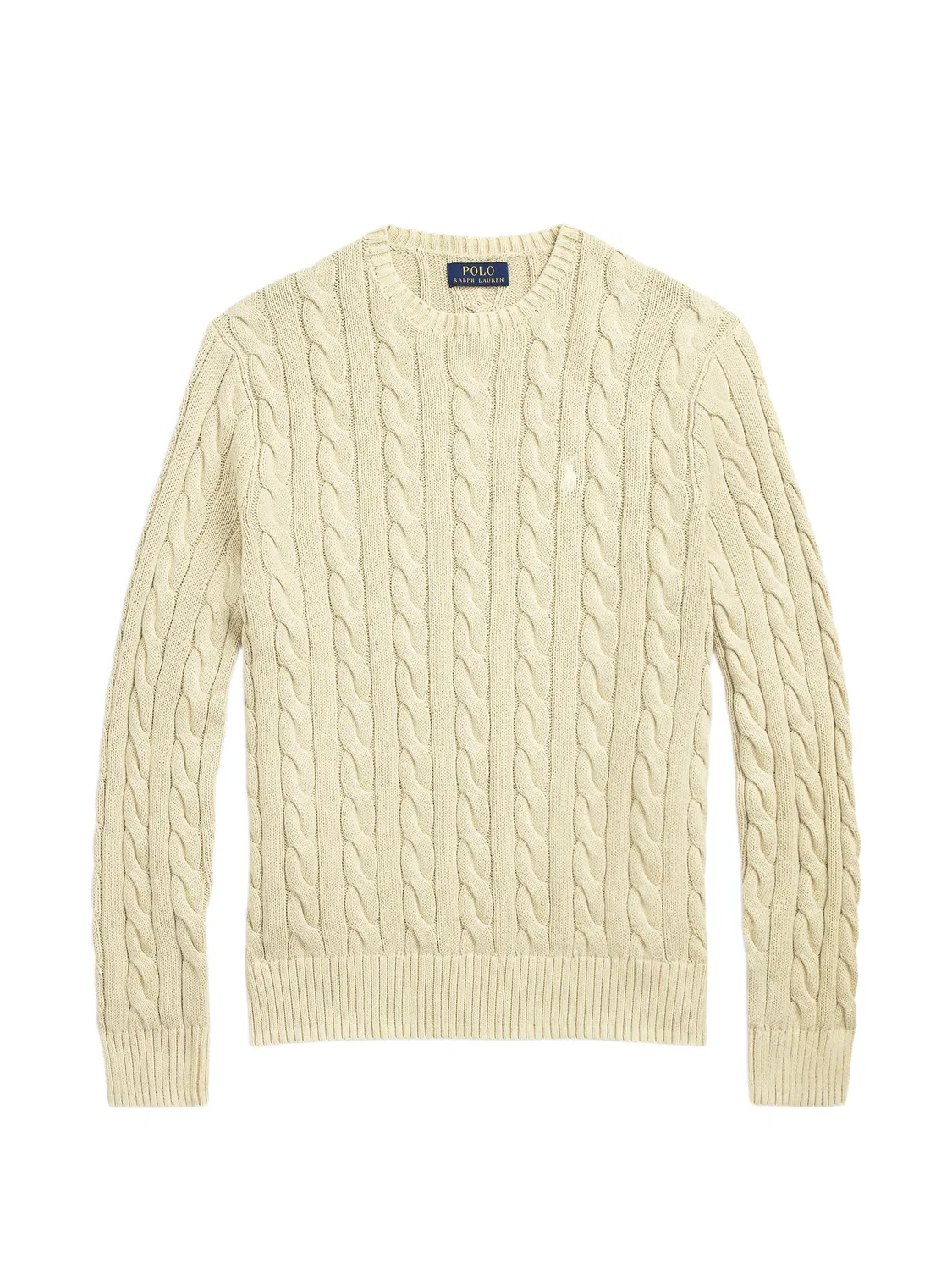 Хлопковый свитер с косами Polo Ralph Lauren, нейтральные