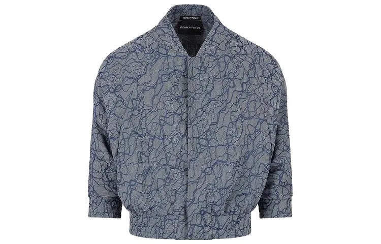 Мужское пальто с синим цветом EMPORIO ARMANI, Blue