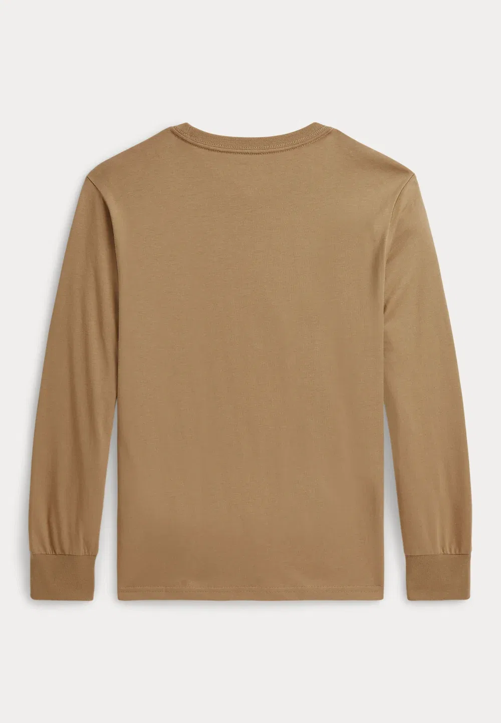 Футболка Polo Bear из хлопкового трикотажа, размер 7-14 лет, с длинными рукавами Polo Ralph Lauren, Camel — фото 2