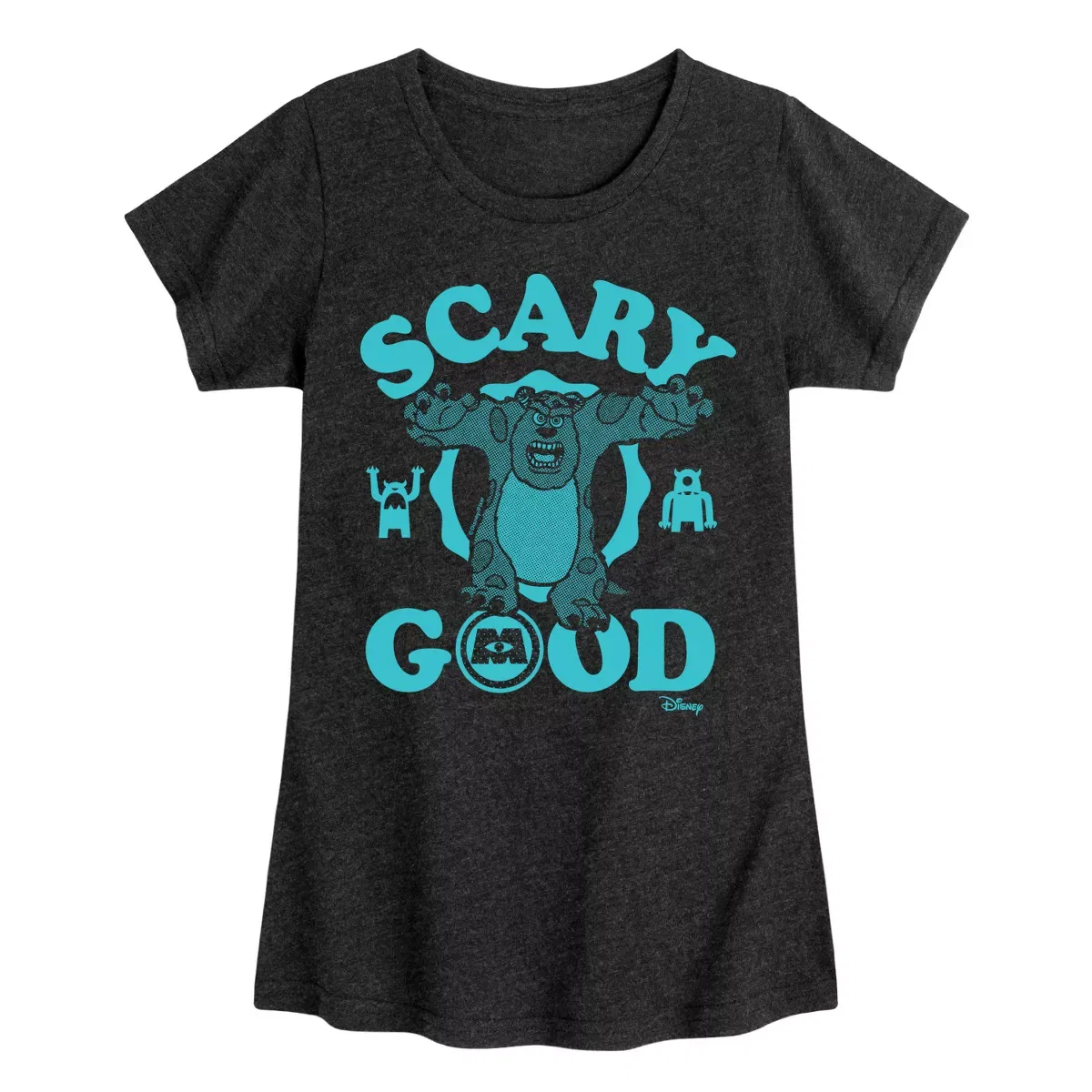 Детское футболка для девочек с принтом Scary Good Disney Heather Black