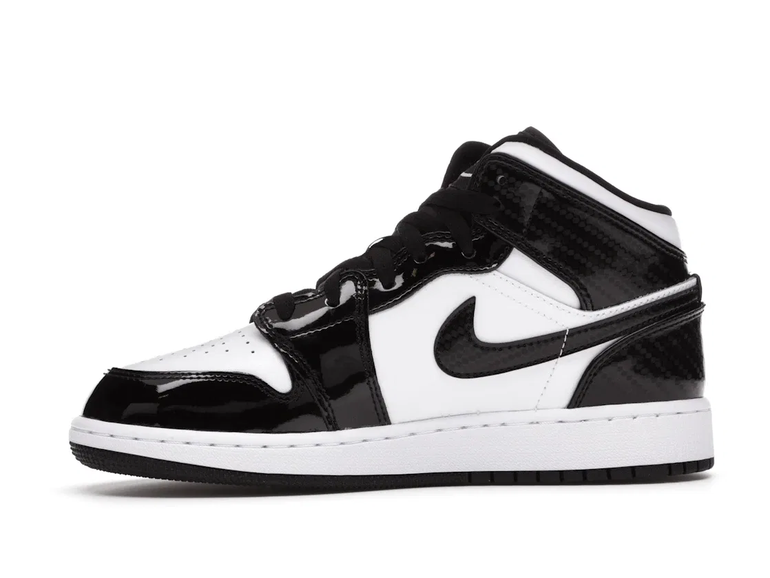 Детские кроссовки с длинным рукавом Jordan 1 Mid SE Jordan, Black White — фото 3