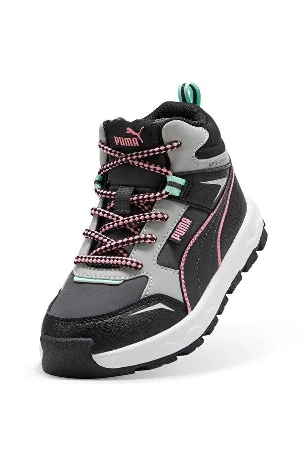 Детские ботинки для девочек с принтом Evolve Trail PS Puma, Gray — фото 2