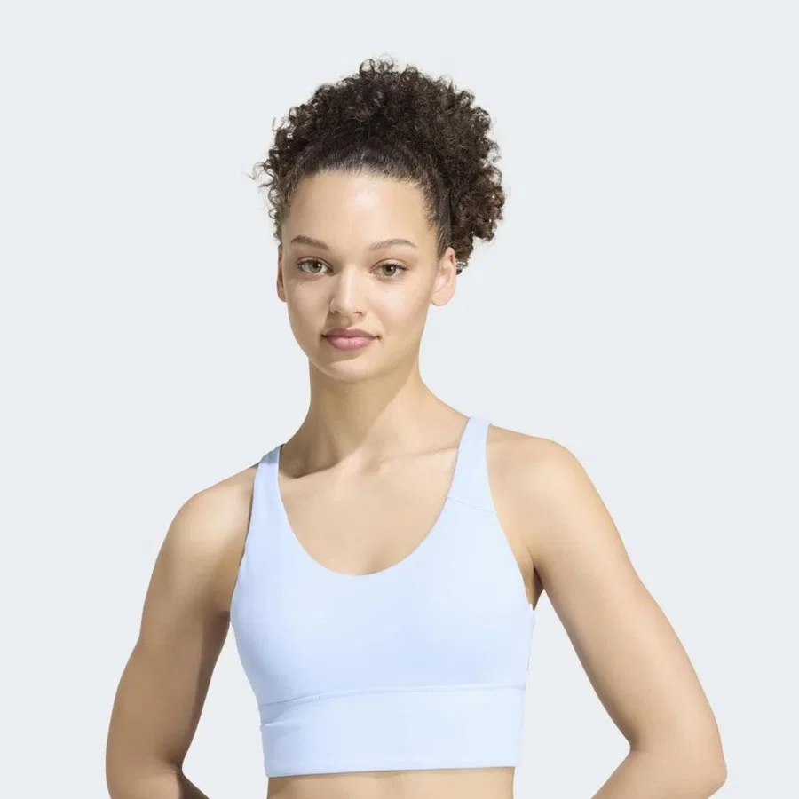 Спортивный бюстгальтер с легкой поддержкой Studio All Me adidas, Синий