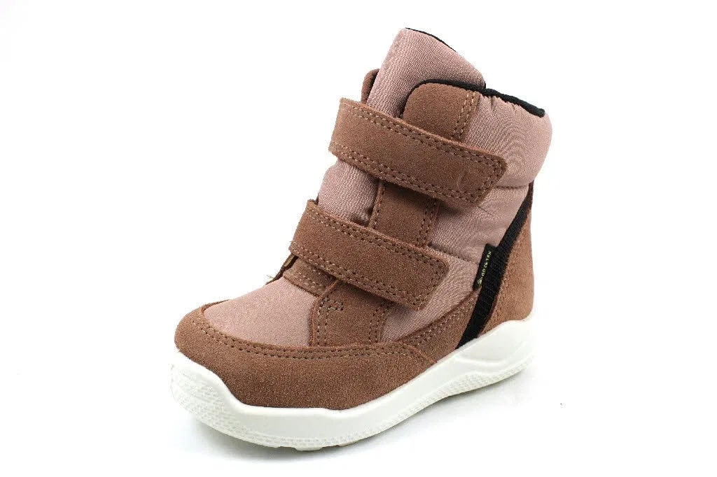 Детские ботинки для мальчиков с принтом Urban Mini High-cut Boot ECCO, Woodrose