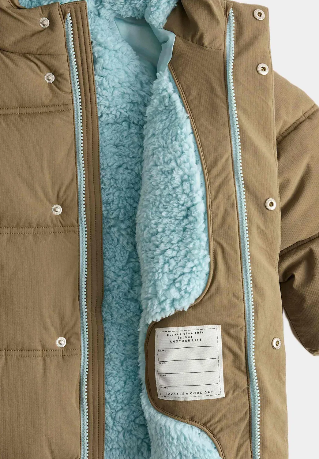 Зимняя куртка унисекс Marks & Spencer, Khaki — фото 2