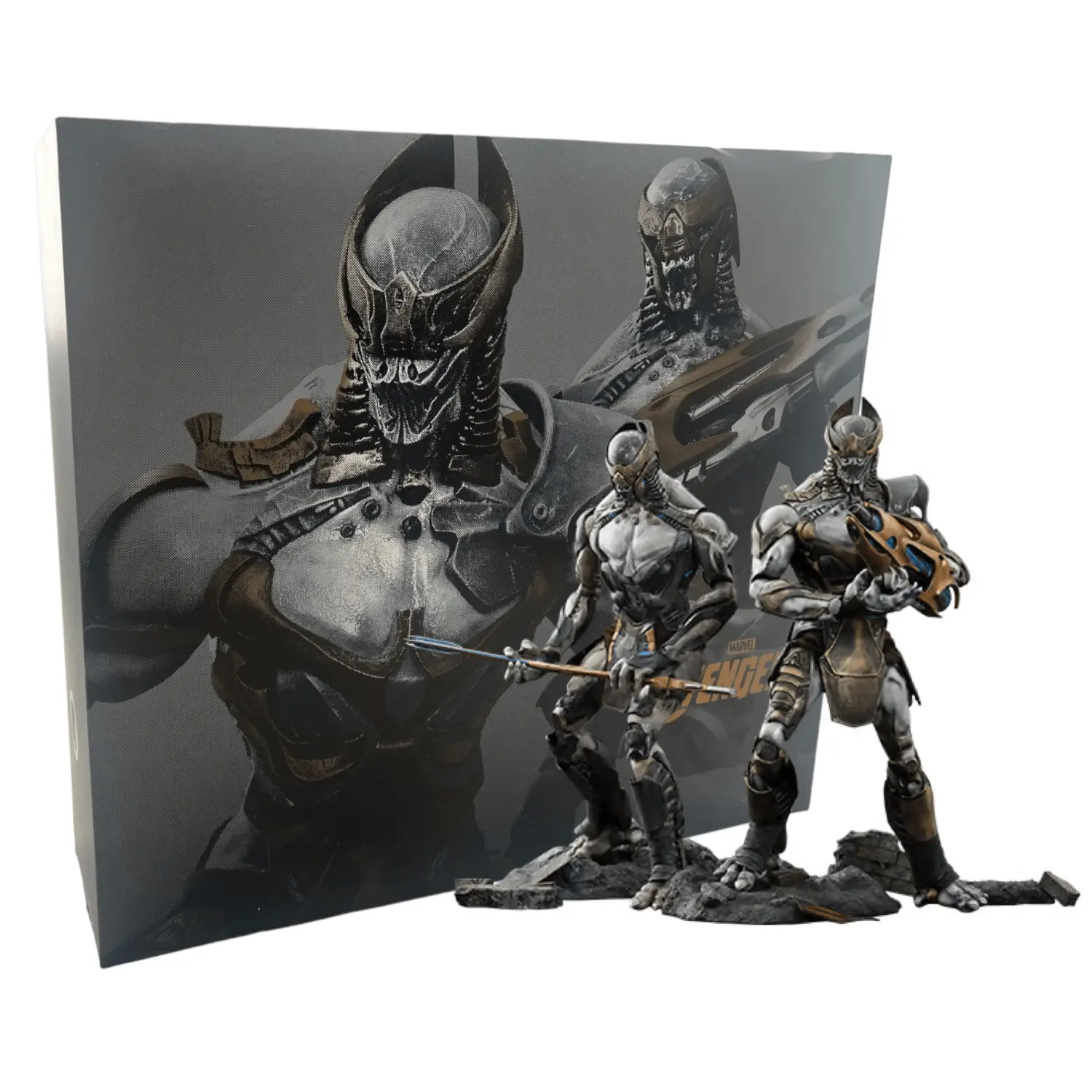 

Набор коллекционных фигурок Hot Toys The Avengers, Chitauri Footsoldier And Chitauri Commander MMS228, 32 см