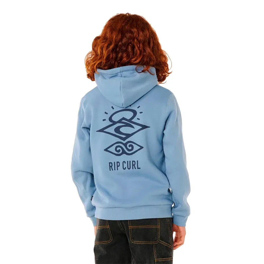 Детское худи для мальчиков с принтом Search Icon Rip curl, Blue — фото 2