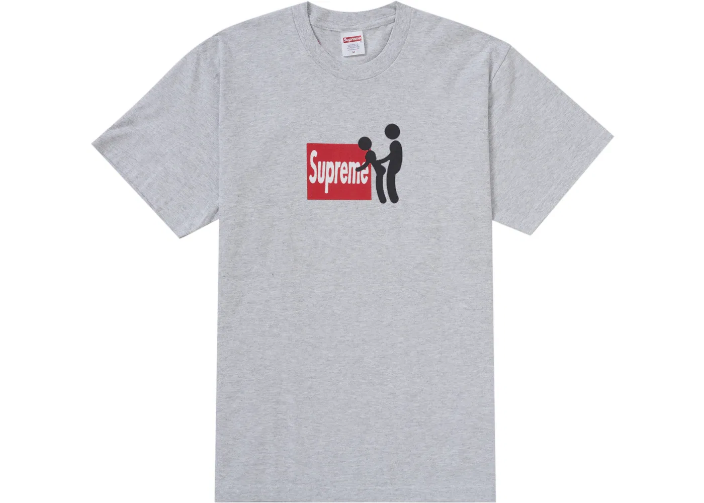 Мужская футболка с принтом Stick Supreme, Ash Grey