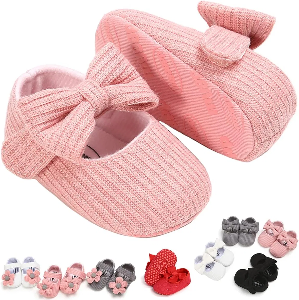 Детские туфли Мэри Джейн для девочек с бантом GDSDYM, Pink