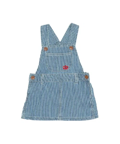 Детский джемпер-сарафан с вышивкой BABYDOLL 9631B, Синий