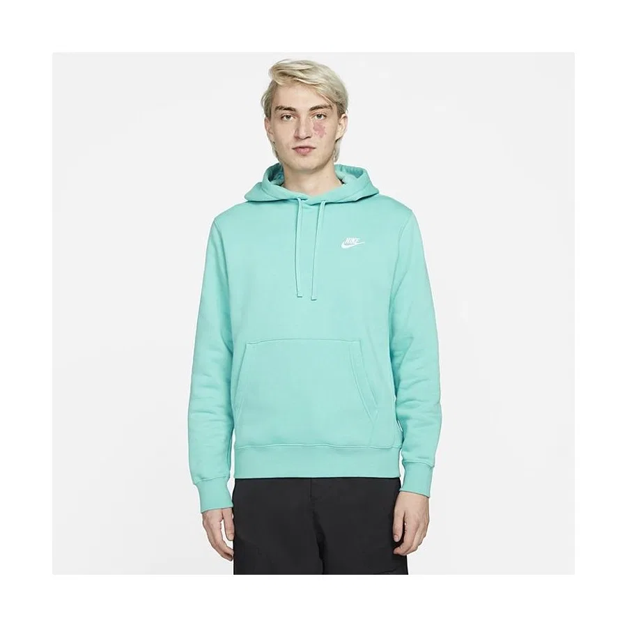 Мужской свитшот с капюшоном Sportswear Club Fleece Pullover Nike, Зеленый — фото 2