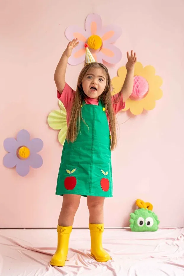 Детское платье для девочек хлопковое без рукавов Elma mini dress Gigipop, Green