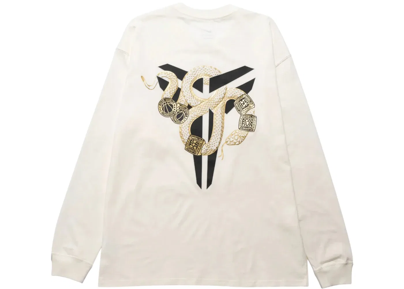 Мужская футболка с длинным рукавом Nike Kobe Year Of The Mamba Max90 L/S T-Shirt, White — фото 2