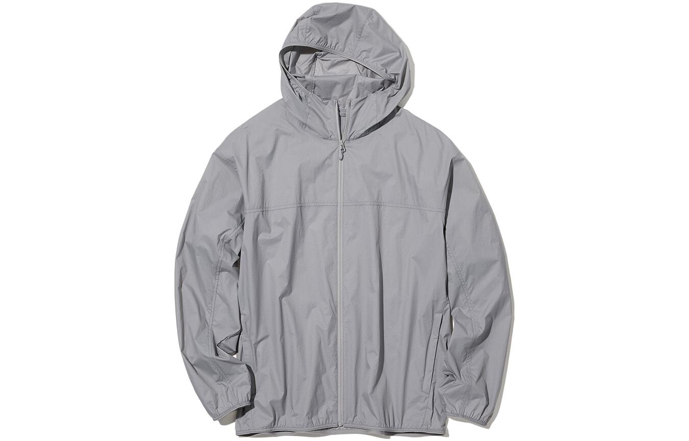 

Солнцезащитная одежда унисекс Ink Wash Grey Uniqlo, черный