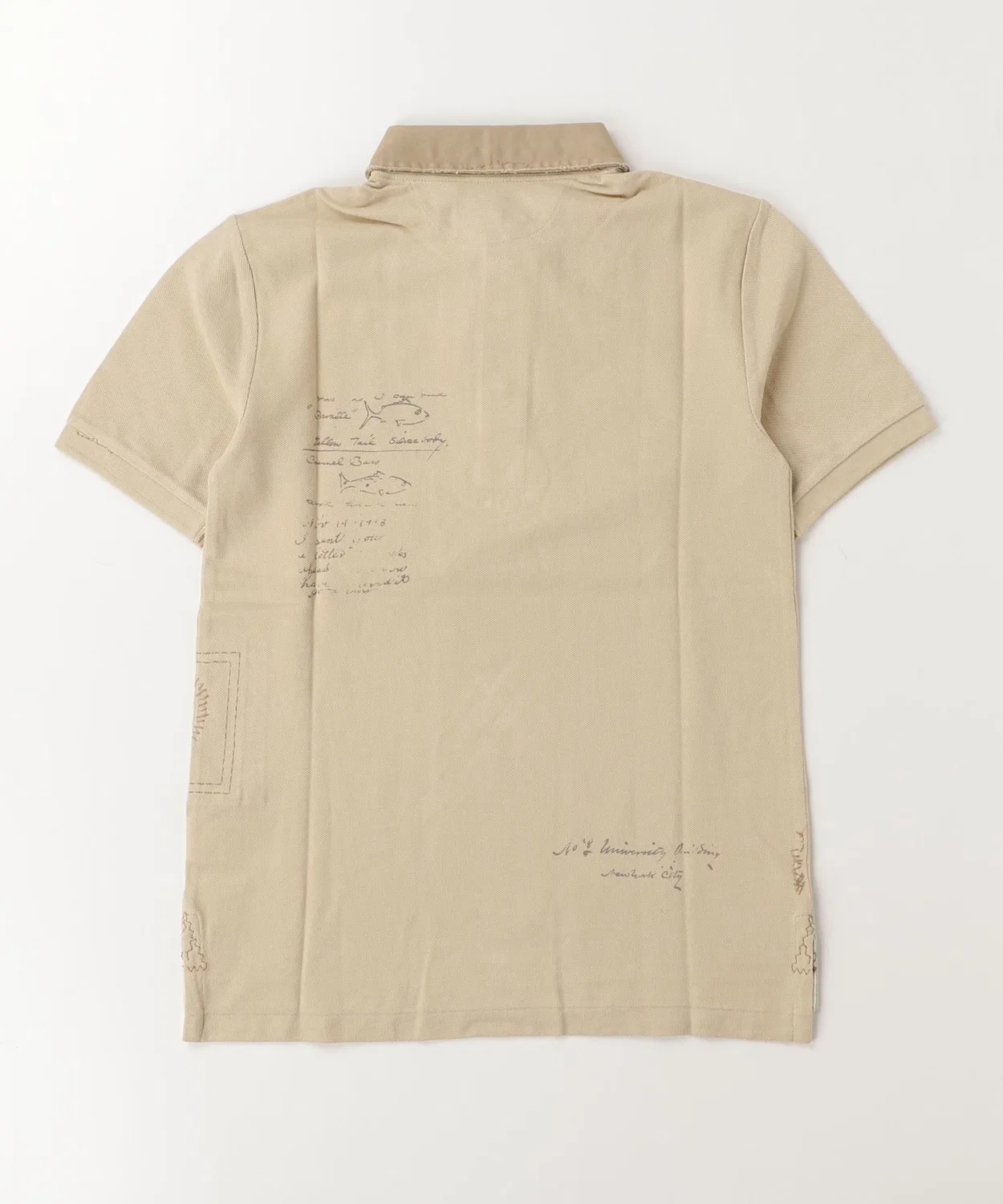Детская рубашка-поло из сетки с принтом Lake Days POLO RALPH LAUREN CHILDRENSWEAR, Natural — фото 2