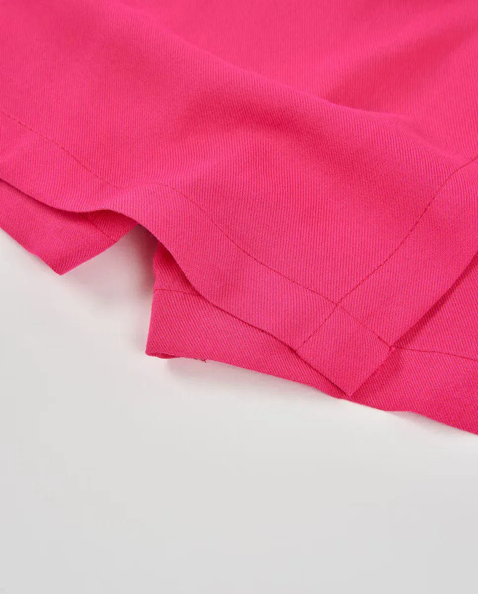Детская юбка-шорты для девочек с бантом Boboli, Fucsia — фото 4