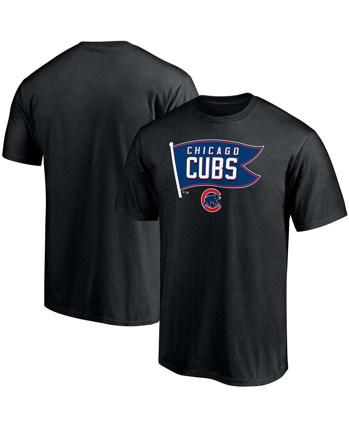 

Мужская черная футболка chicago cubs hometown Fanatics, черный