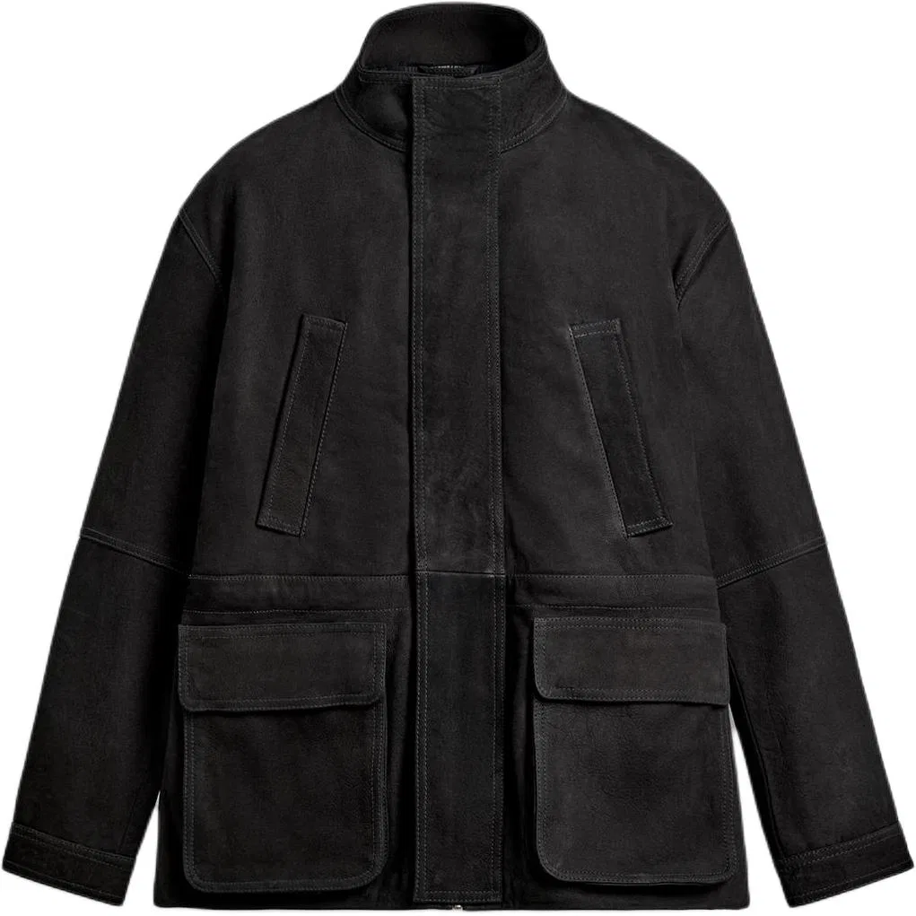 Мужская куртка с воротником-стойкой Coal Gray ZARA