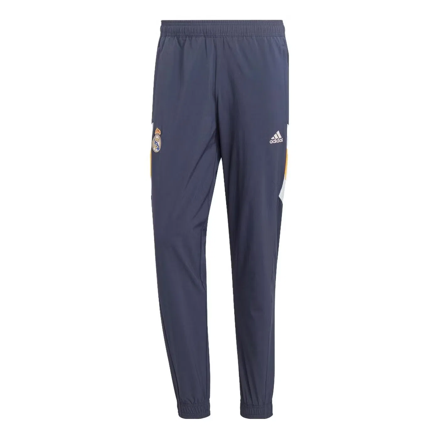 Брюки спортивные с логотипом Real Madrid Adidas, темно-синий