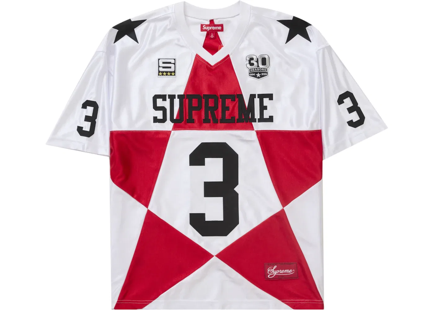 Мужская футбольная джерси с принтом Jersey Supreme, White