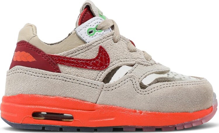 

Кроссовки Nike CLOT x Air Max 1 TD 'Kiss of Death' 2021, загар