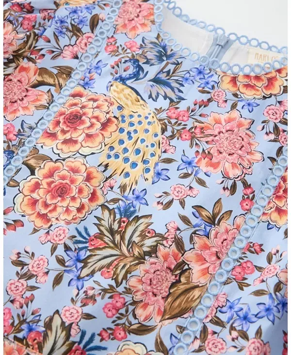 Детский комбинезон для девочек с длинным рукавом Iliana Sleeve Cotton Romper Marlo Kids, Floral — фото 4