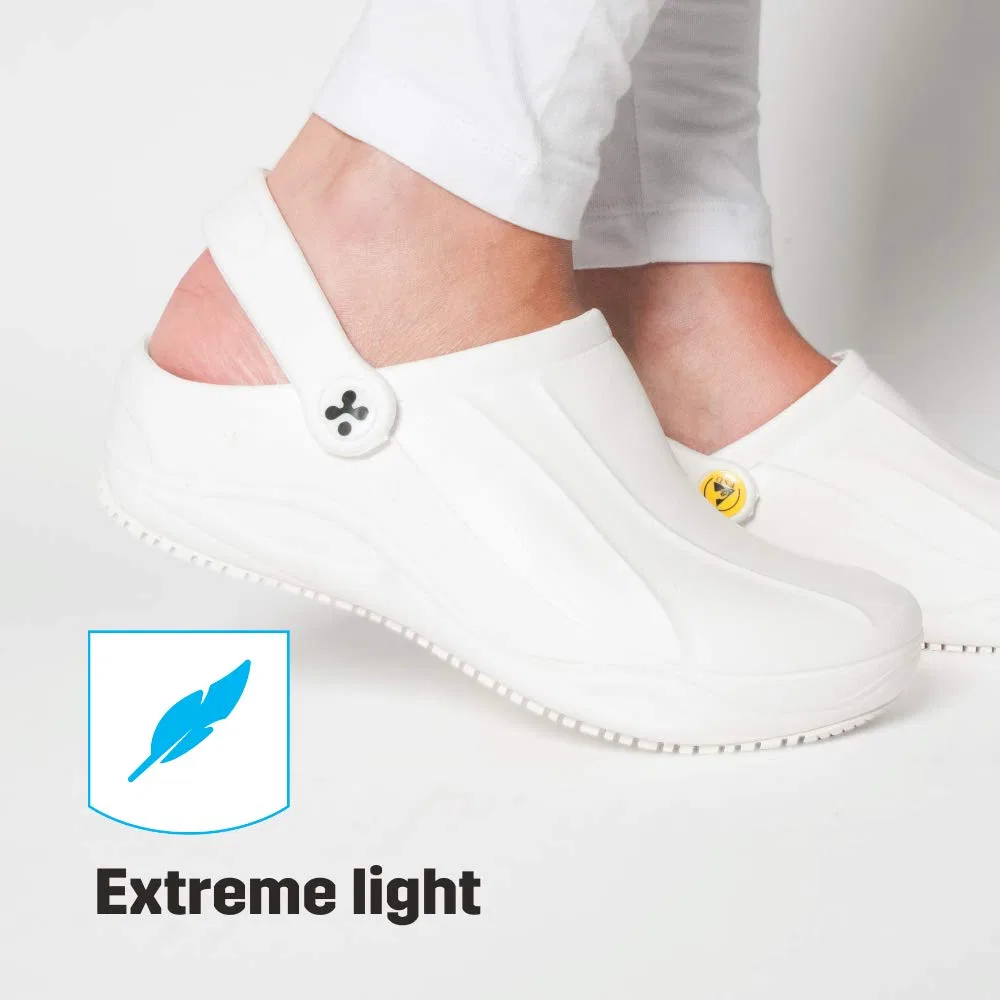 Детские туфли для мальчиков и девочек без молнии Smooth Oxypas, White White Wht — фото 3