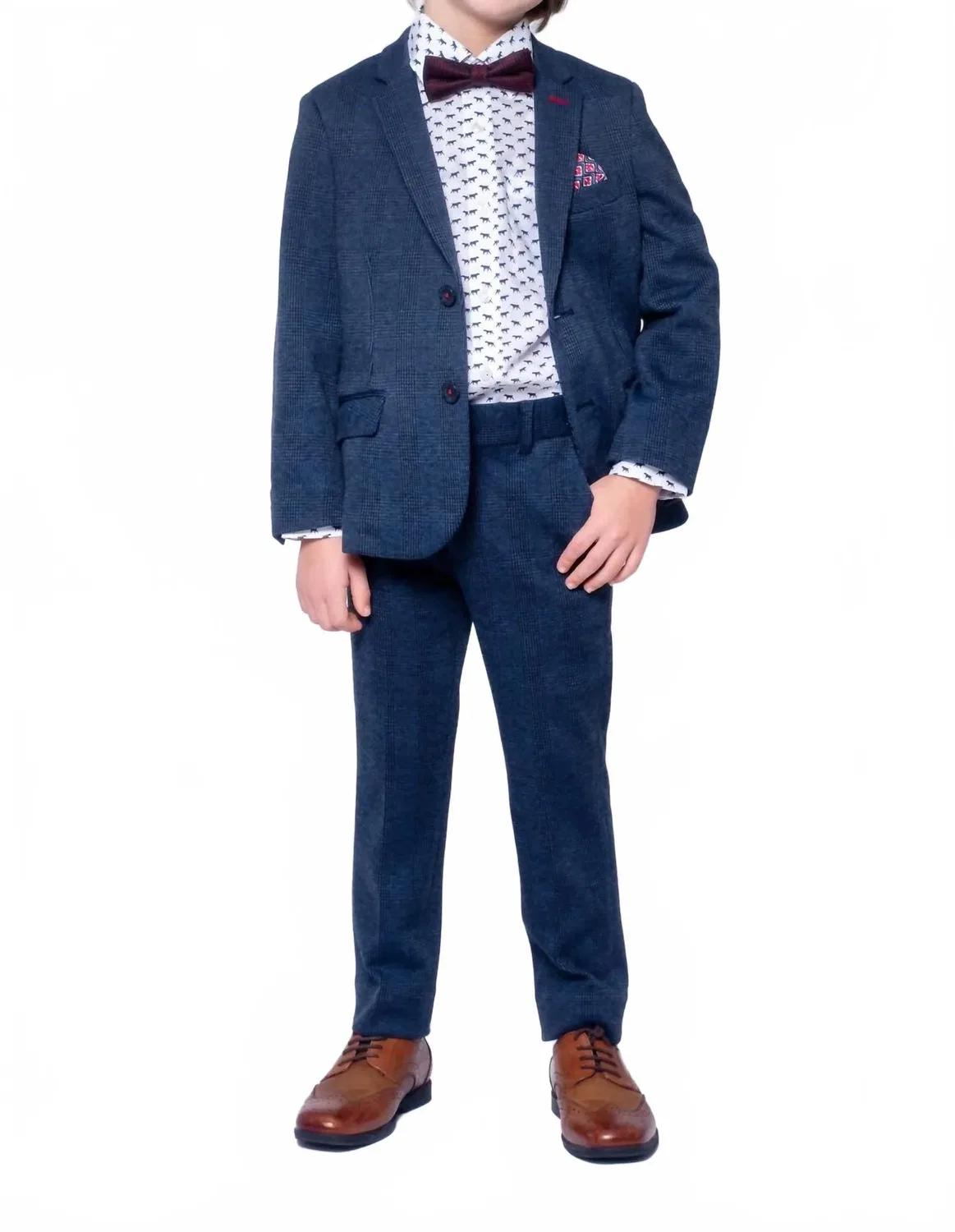 Детская рубашка с длинным рукавом на пуговицах с карманом Pointer Button Up Shirt Appaman, White — фото 2
