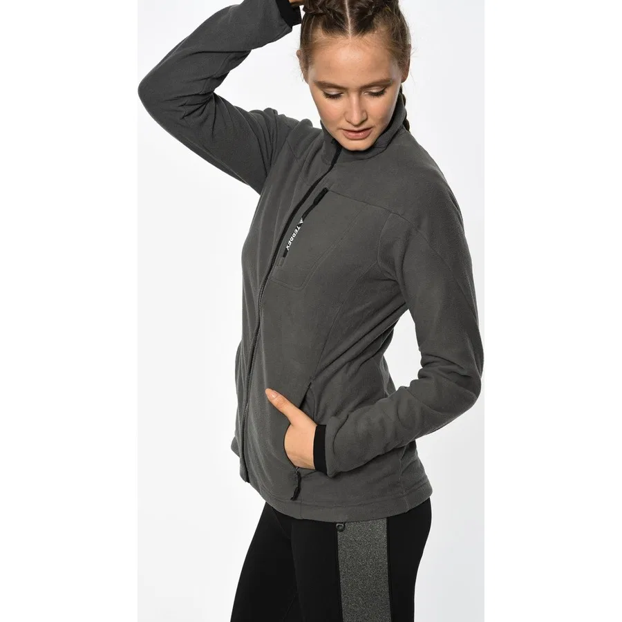 Женский свитшот с молнией Tivid Fl Jkt adidas, Серый