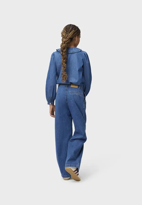Блузка хлопковая Robbin Molo, Mid Blue Wash, синий — фото 3