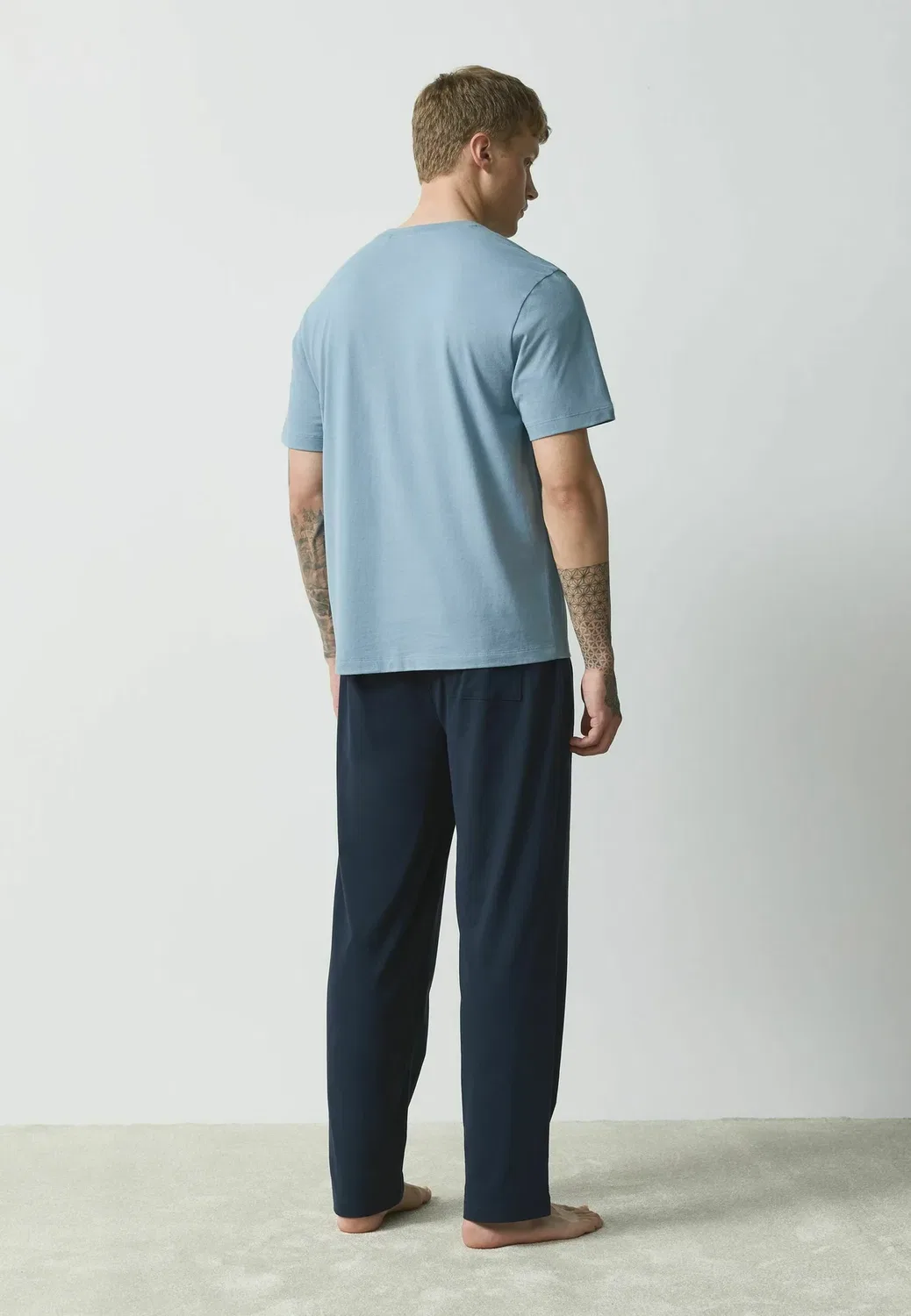 Пижамный комплект из двух пижам стандартного кроя из трикотажа Next, Printed Coffee Blue Brown — фото 2