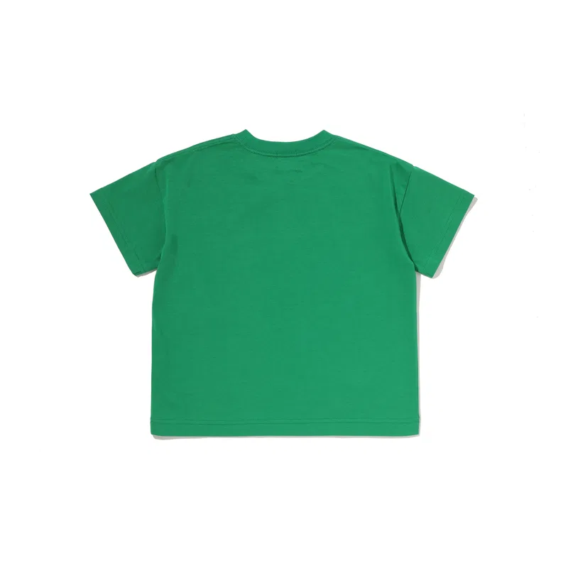 Детская футболка с круглым вырезом A BATHING APE, Green GRX — фото 3