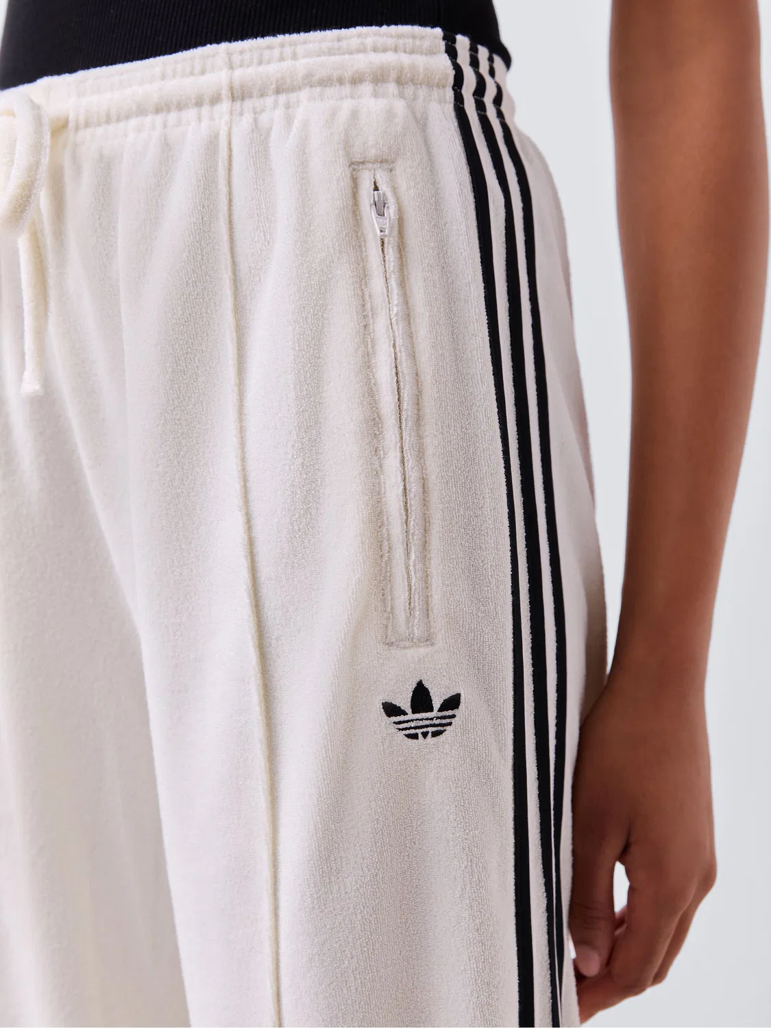 Брюки Firebird из махровой ткани, adidas Originals, белый — фото 4