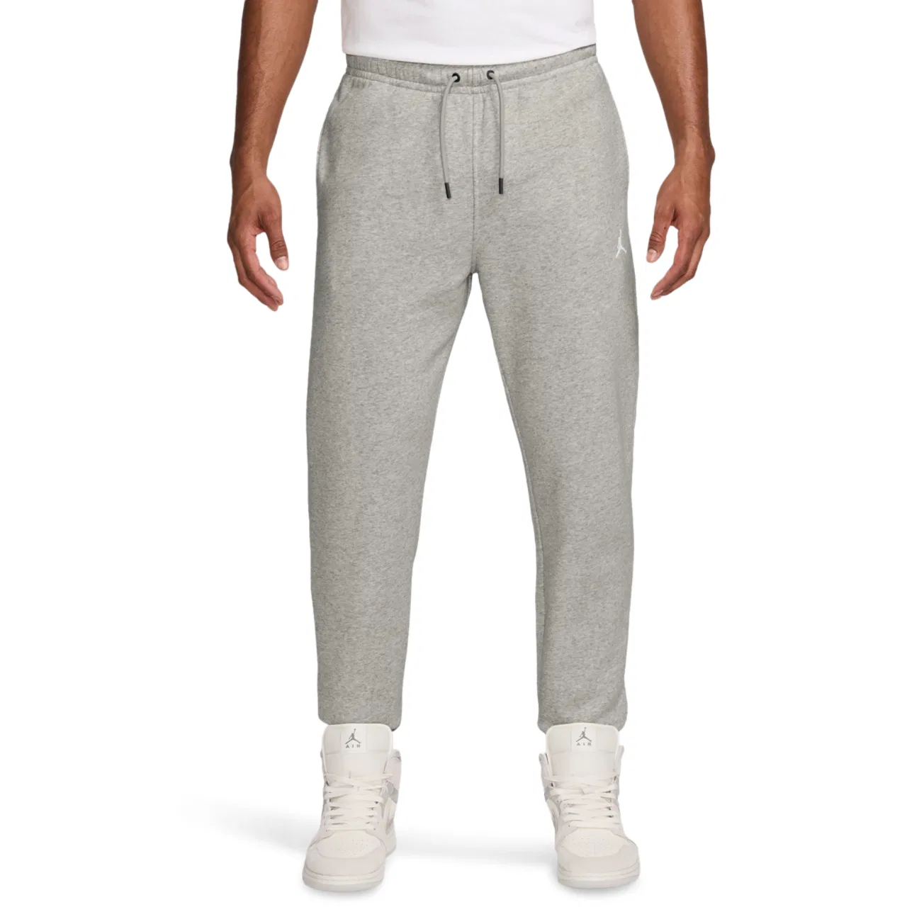 Мужские брюки из флиса Jordan Flight Fleece, цвет Heather Grey/White