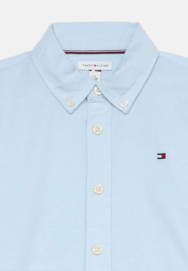 Рубашка хлопковая Flag shirt Tommy Hilfiger, Calm Blue, синий — фото 4